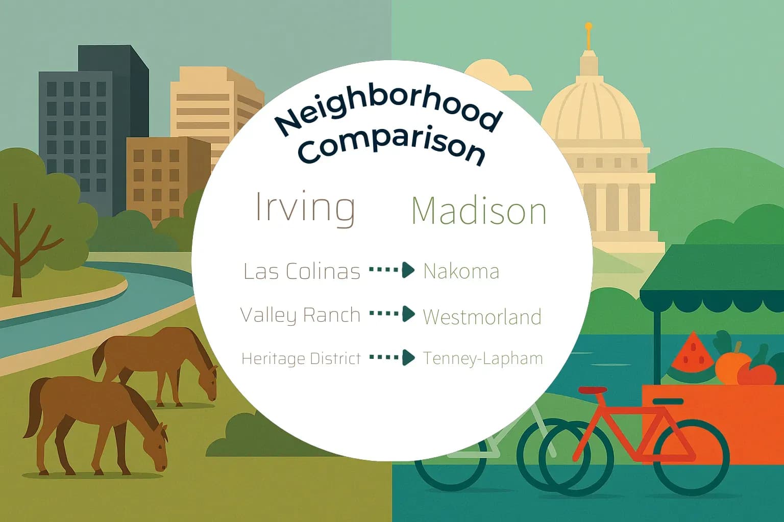 Irving vs Madison Neighborhood Comparison
