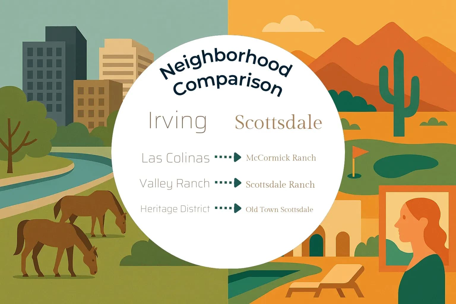 Irving vs Scottsdale Neighborhood Comparison