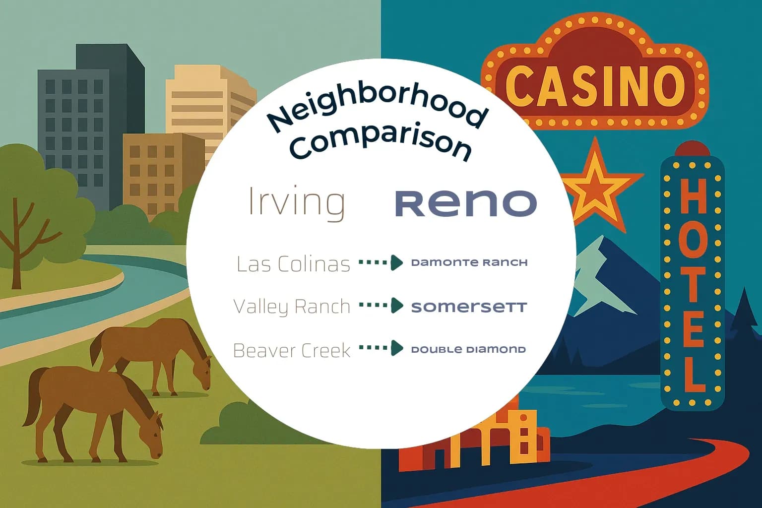 Irving vs Reno Neighborhood Comparison