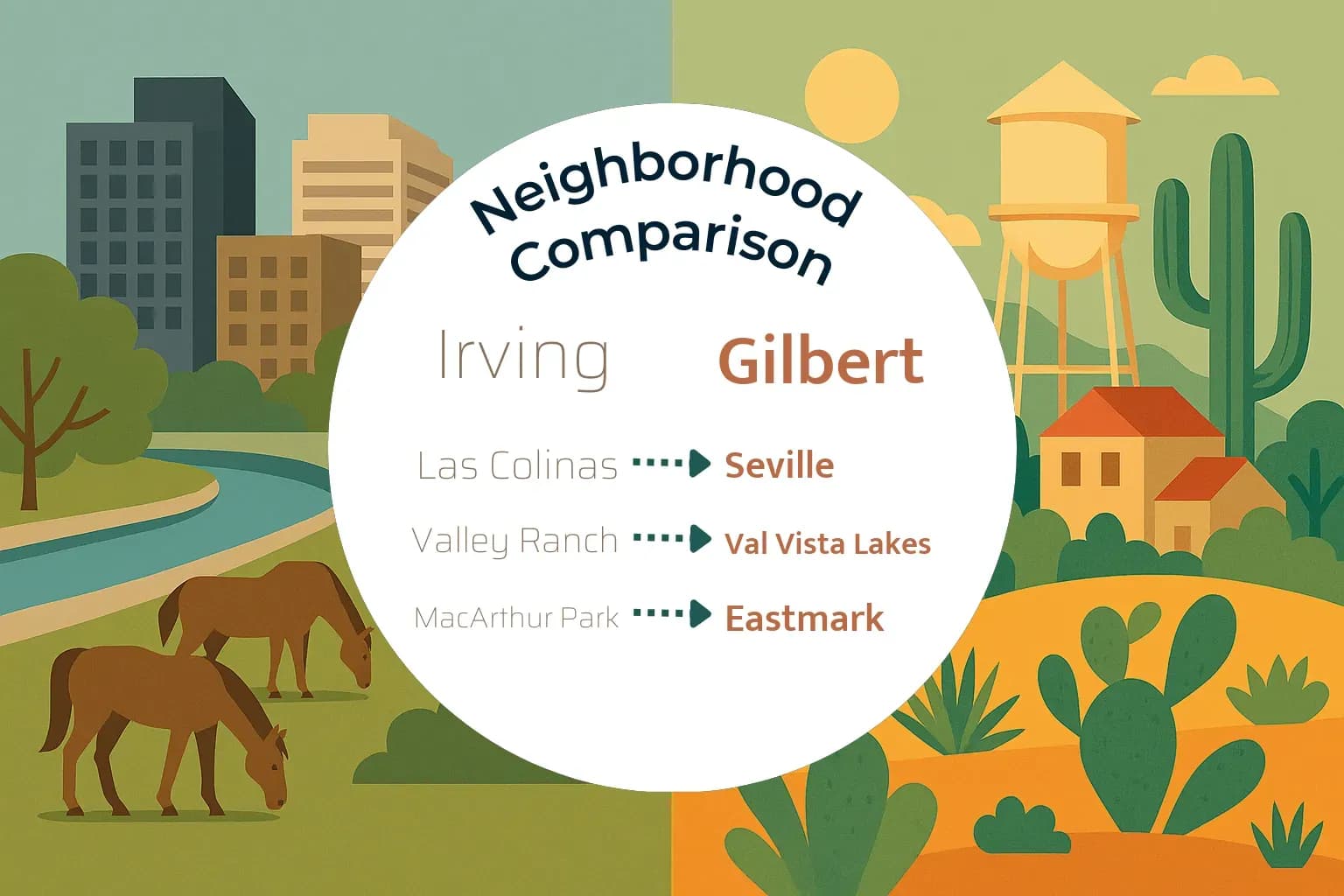 Irving vs Gilbert Neighborhood Comparison