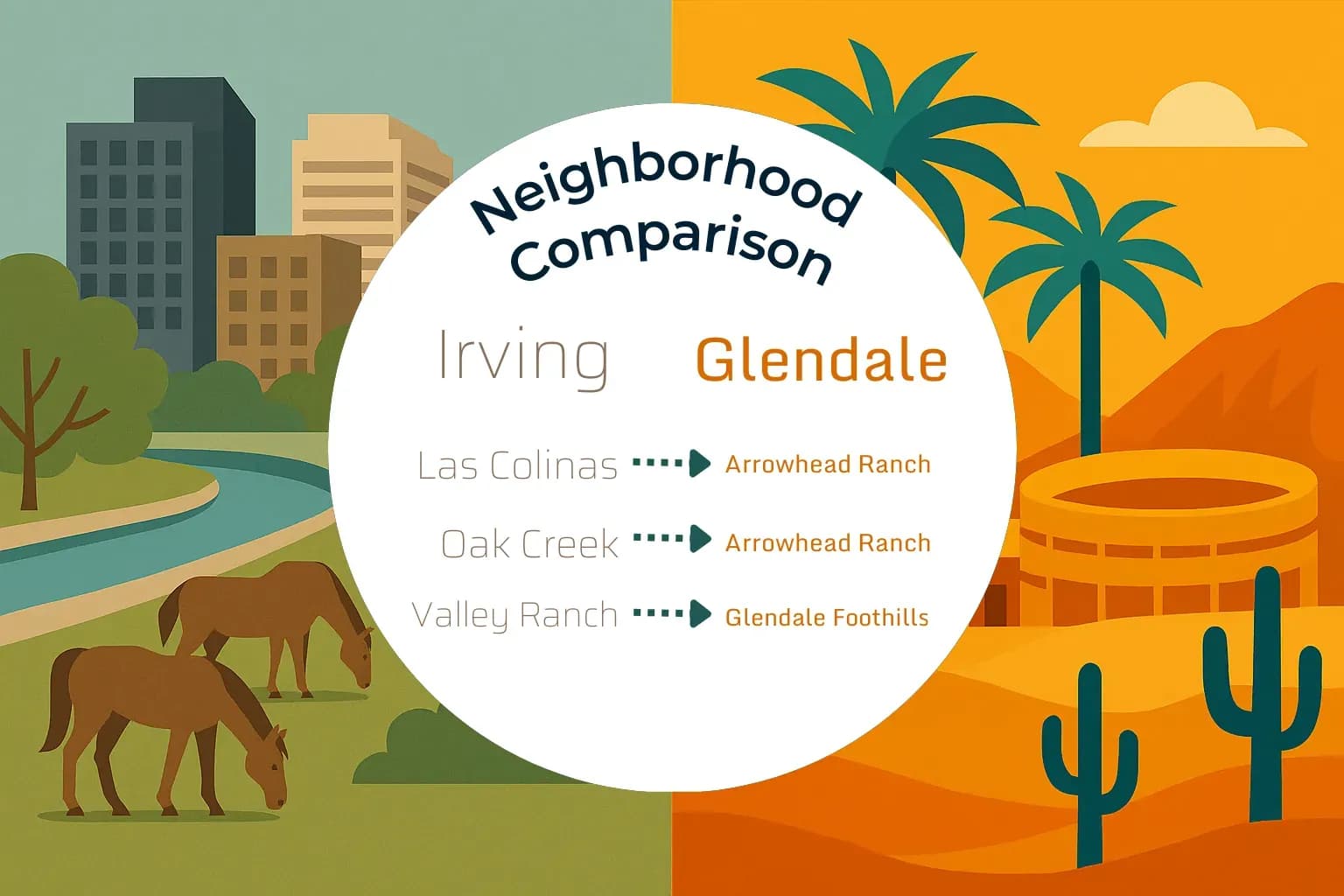 Irving vs Glendale Neighborhood Comparison