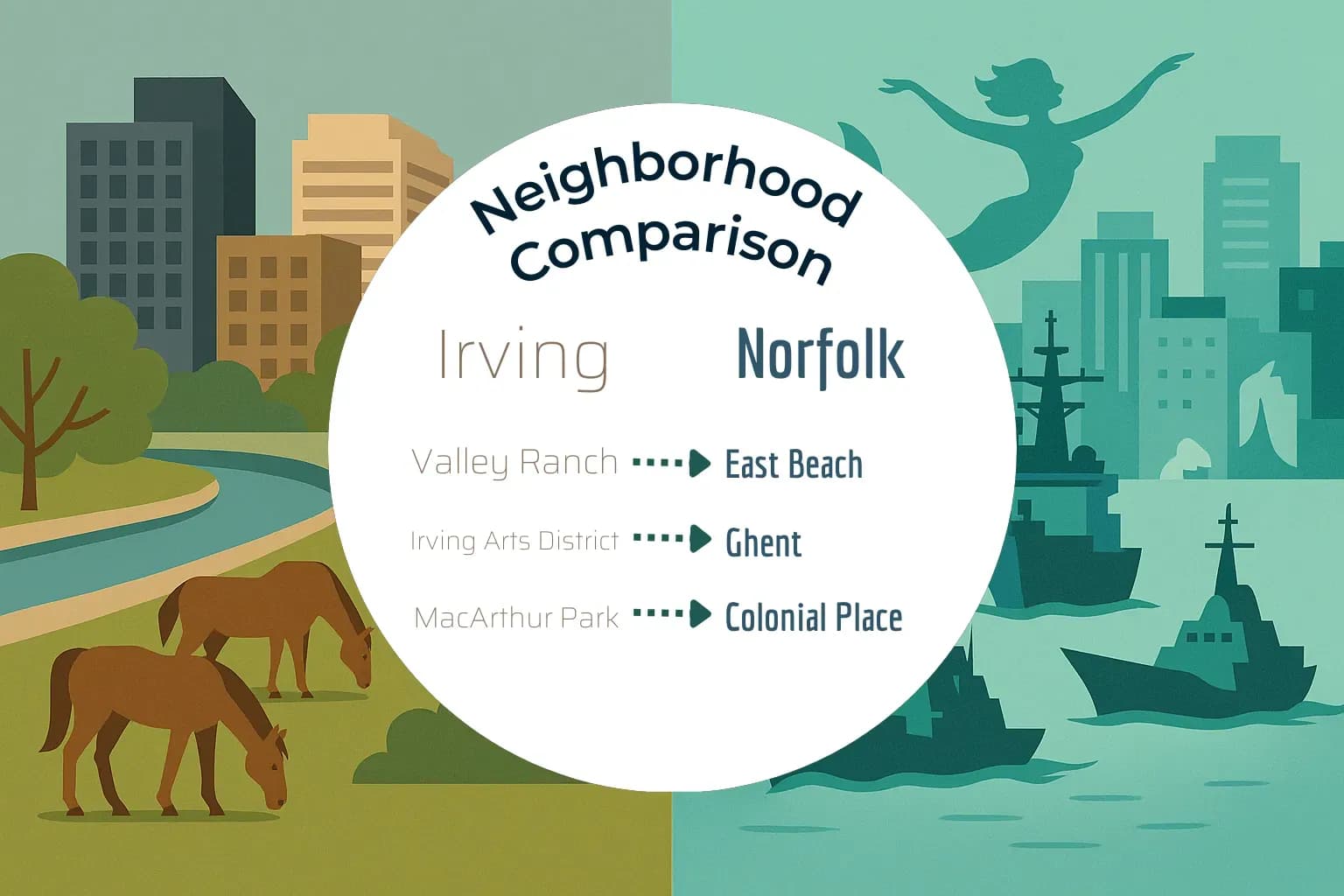 Irving vs Norfolk Neighborhood Comparison