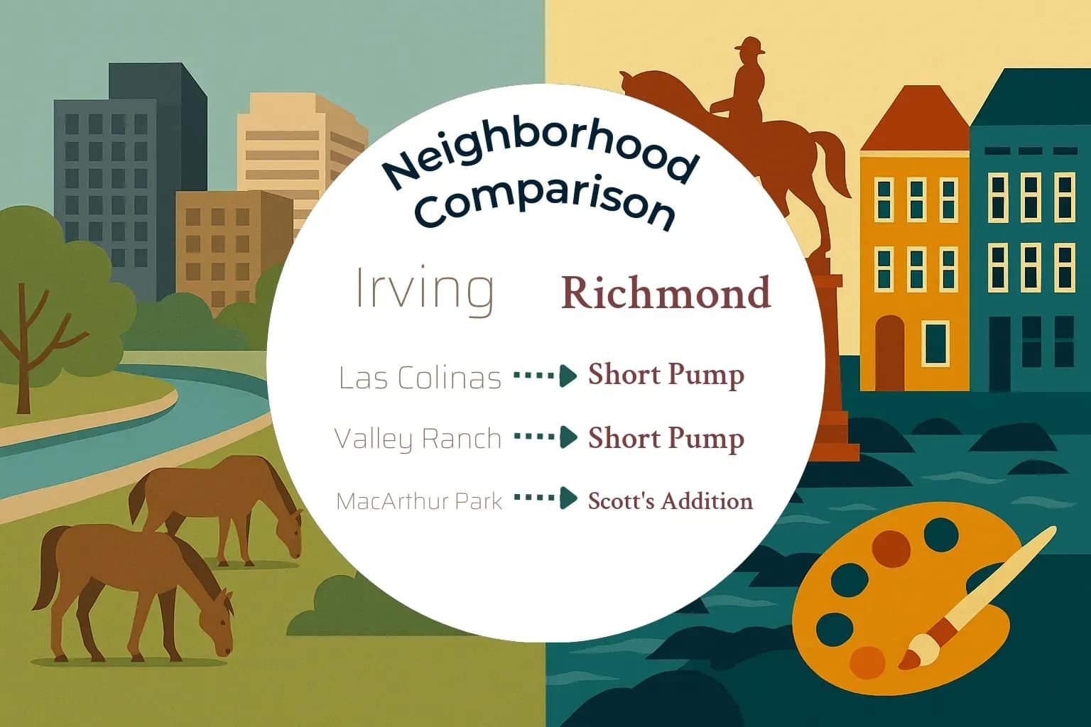 Irving vs Richmond Neighborhood Comparison
