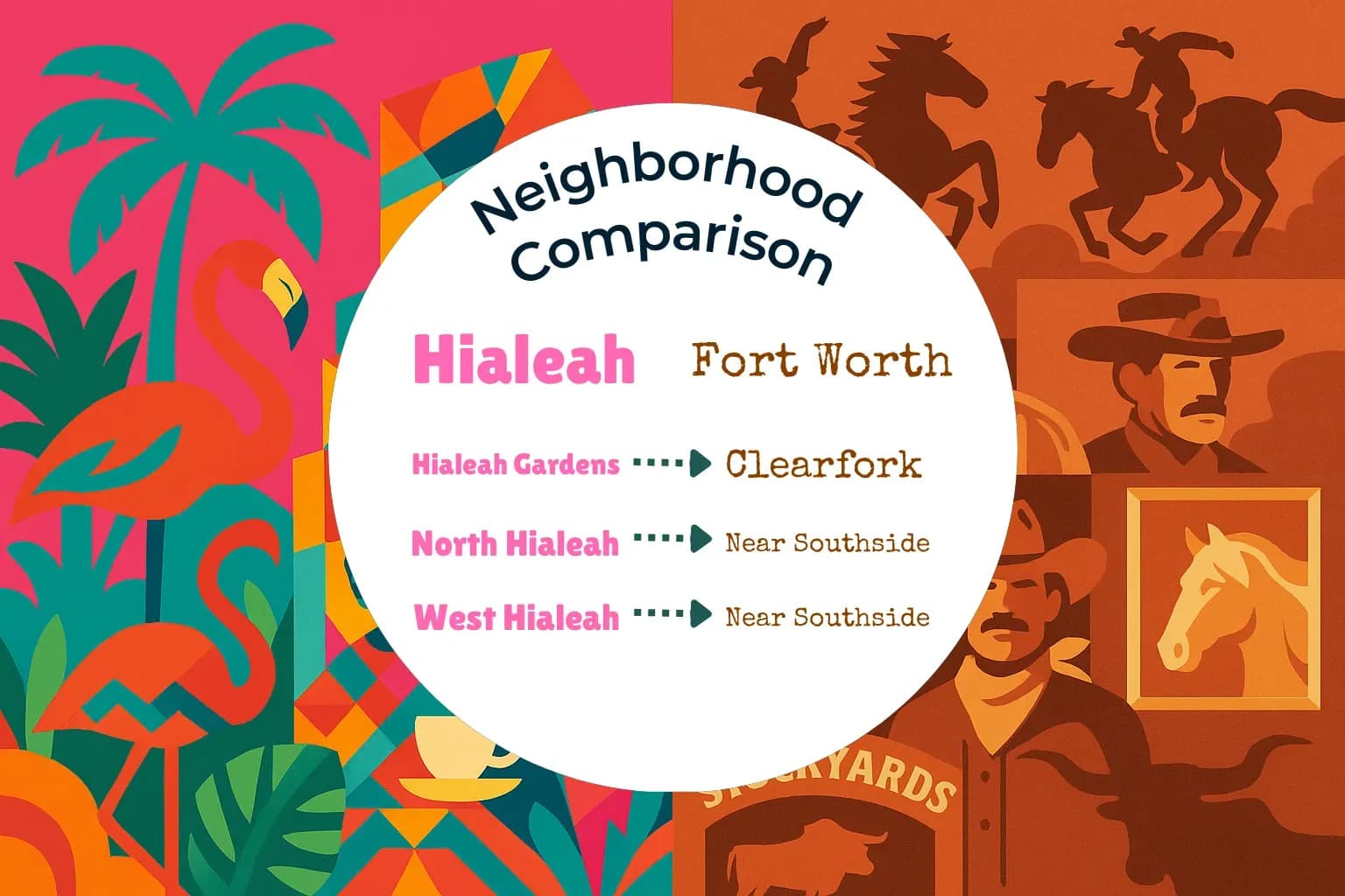 Hialeah vs Fort Worth Neighborhood Comparison