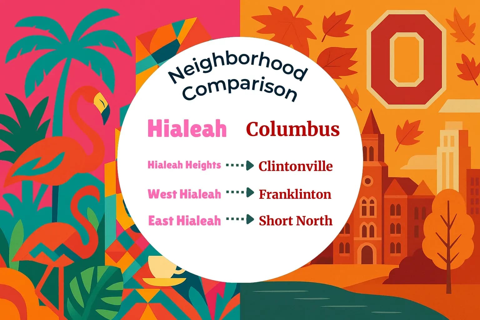 Hialeah vs Columbus Neighborhood Comparison