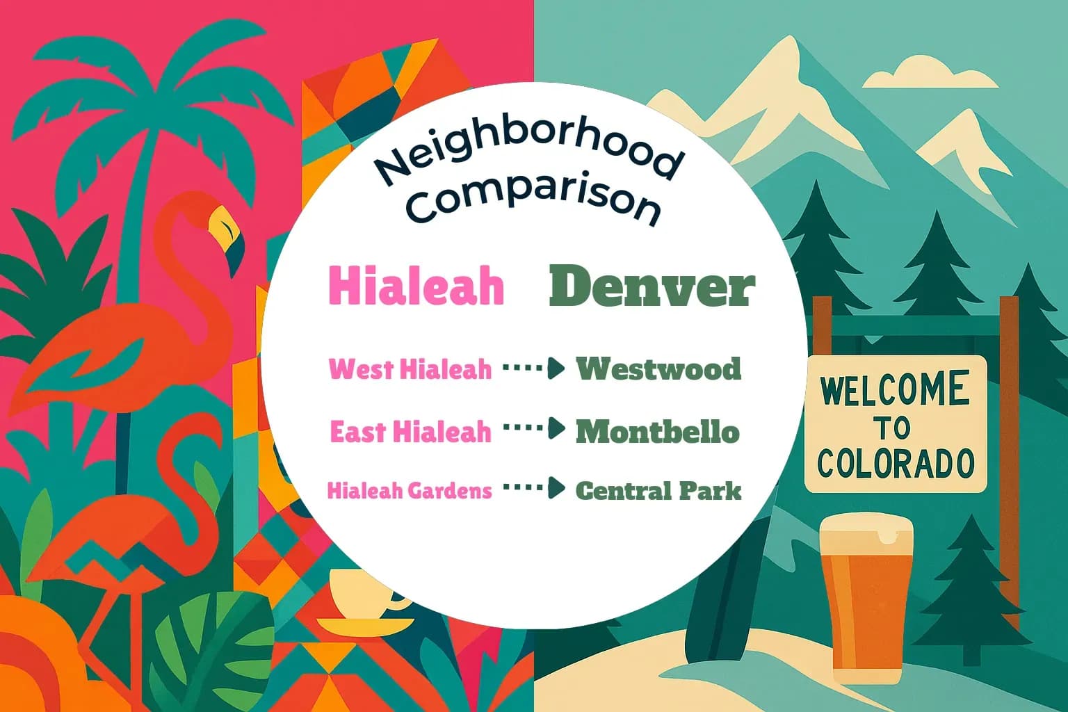 Hialeah vs Denver Neighborhood Comparison
