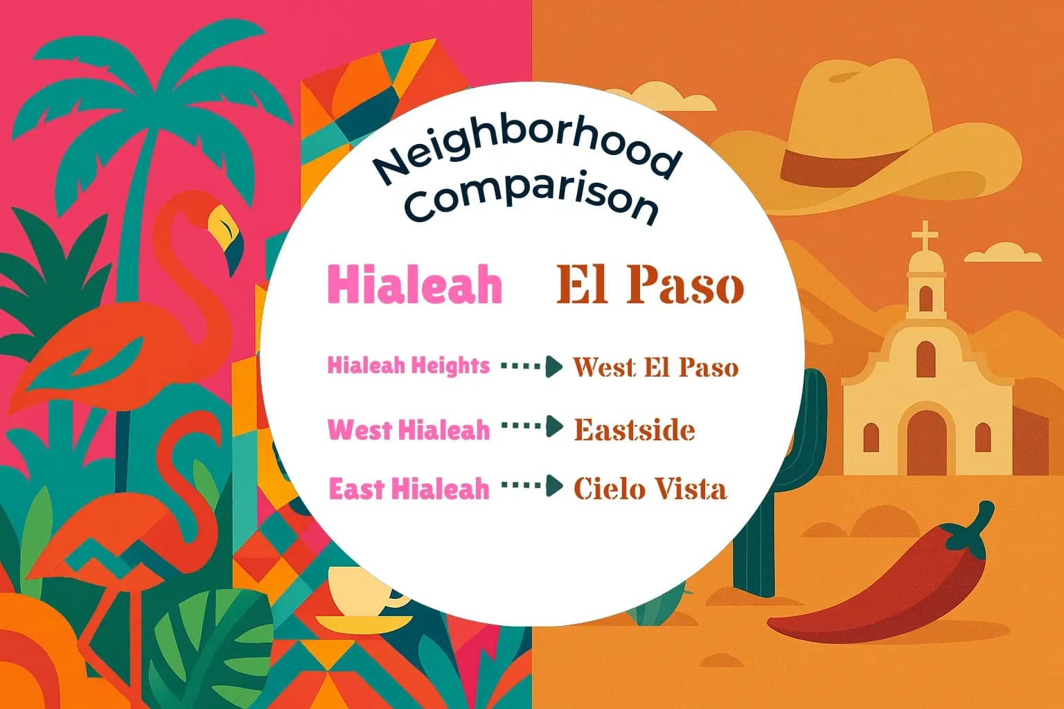 Hialeah vs El Paso Neighborhood Comparison