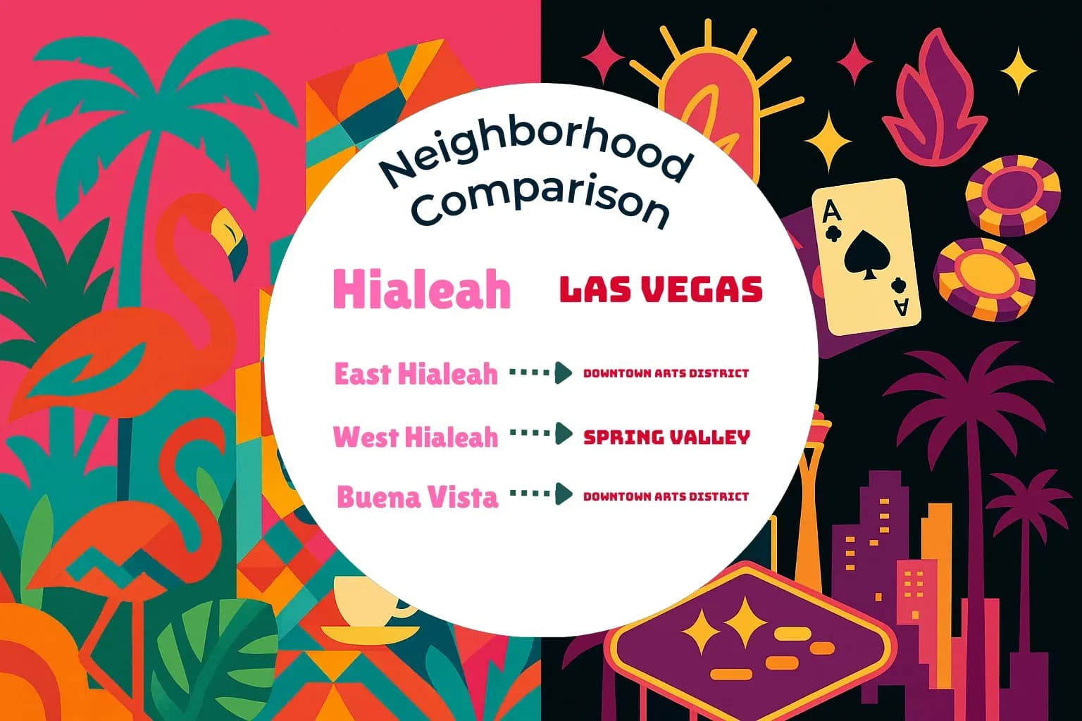 Hialeah vs Las Vegas Neighborhood Comparison