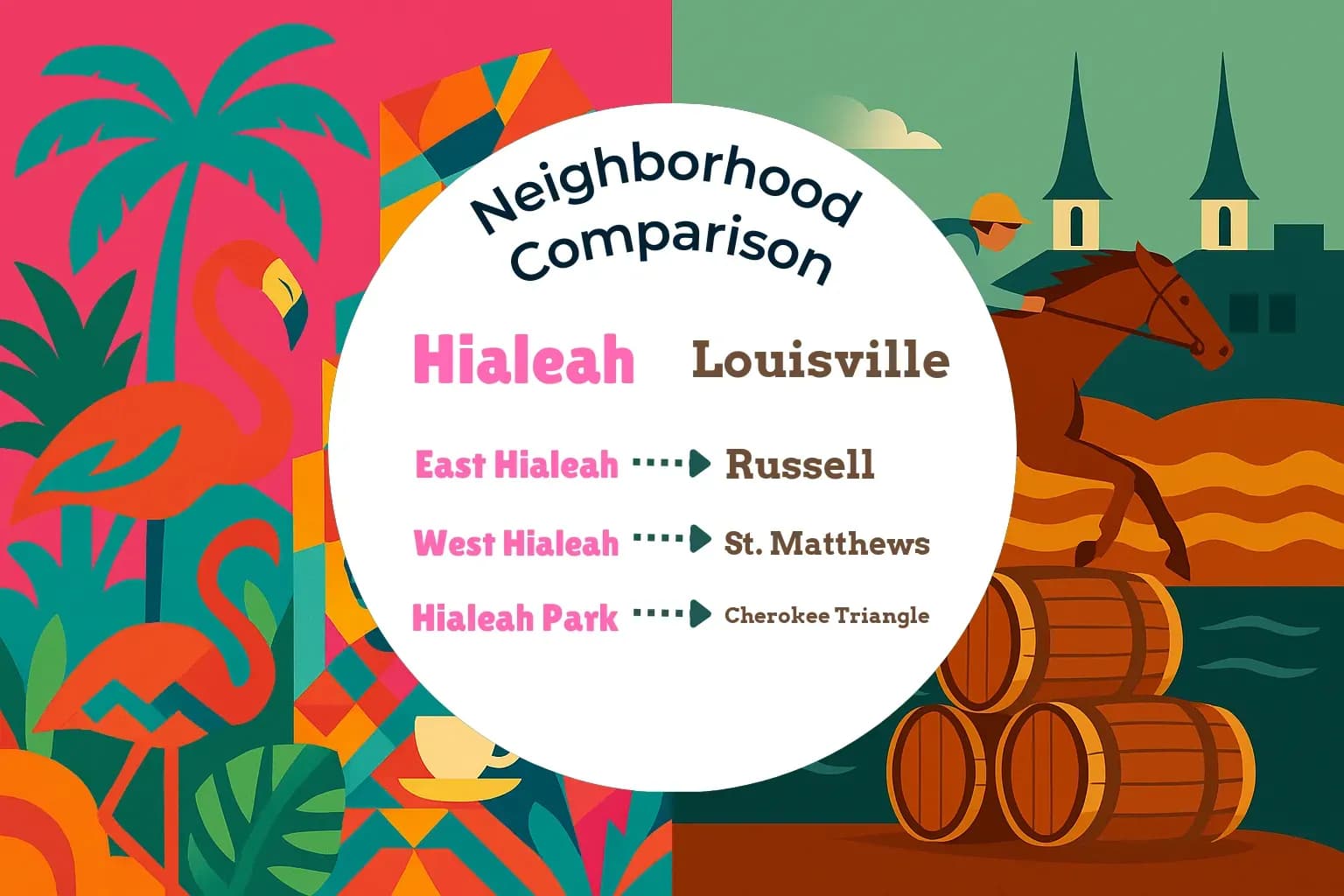Hialeah vs Louisville Neighborhood Comparison