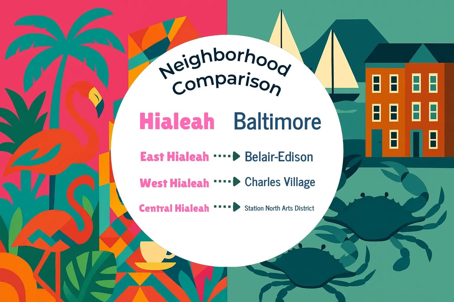 Hialeah vs Baltimore Neighborhood Comparison