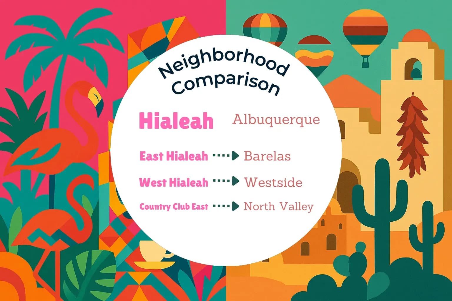 Hialeah vs Albuquerque Neighborhood Comparison