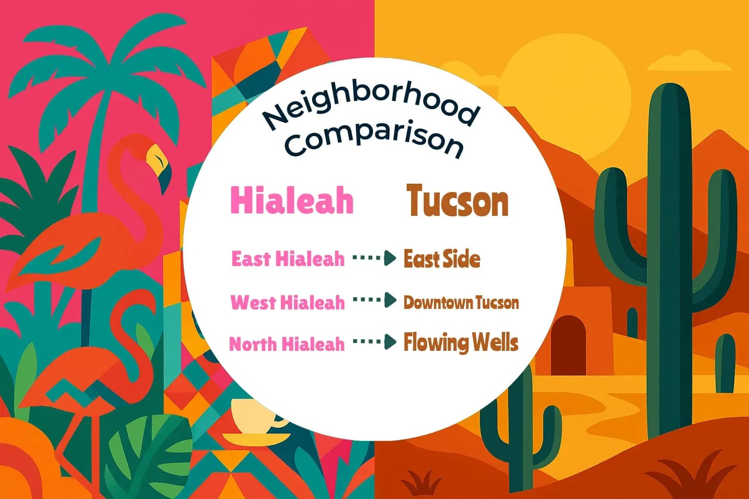 Hialeah vs Tucson Neighborhood Comparison