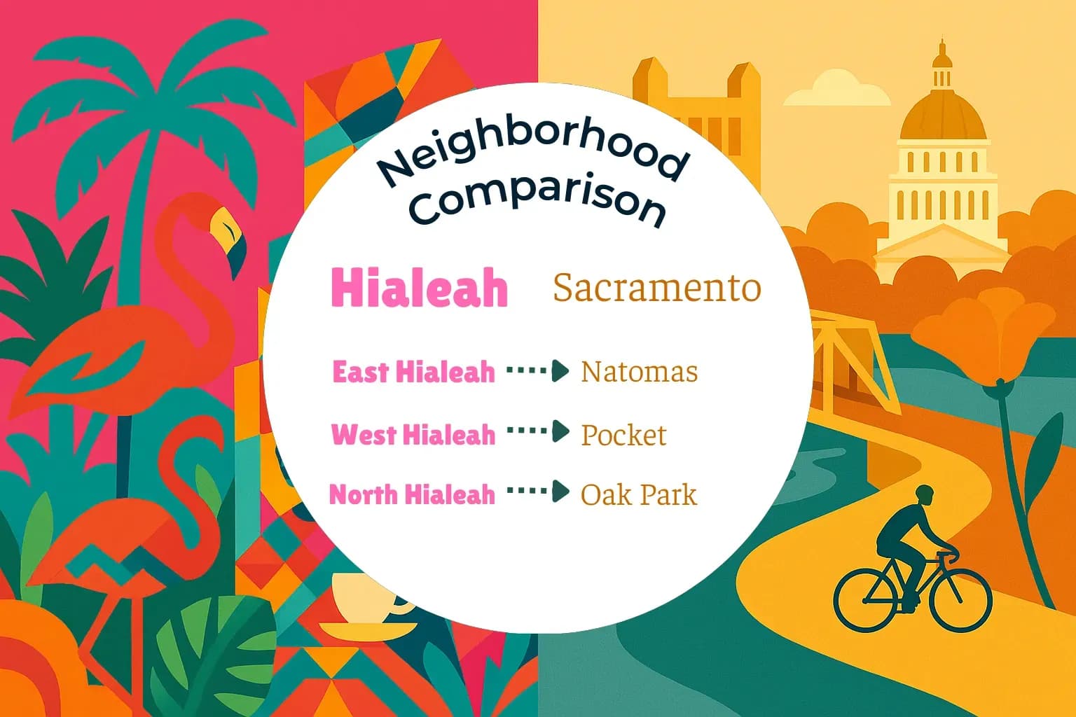 Hialeah vs Sacramento Neighborhood Comparison