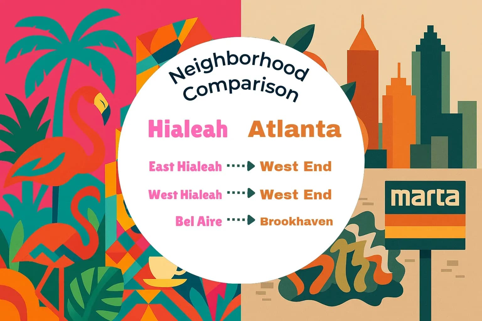 Hialeah vs Atlanta Neighborhood Comparison