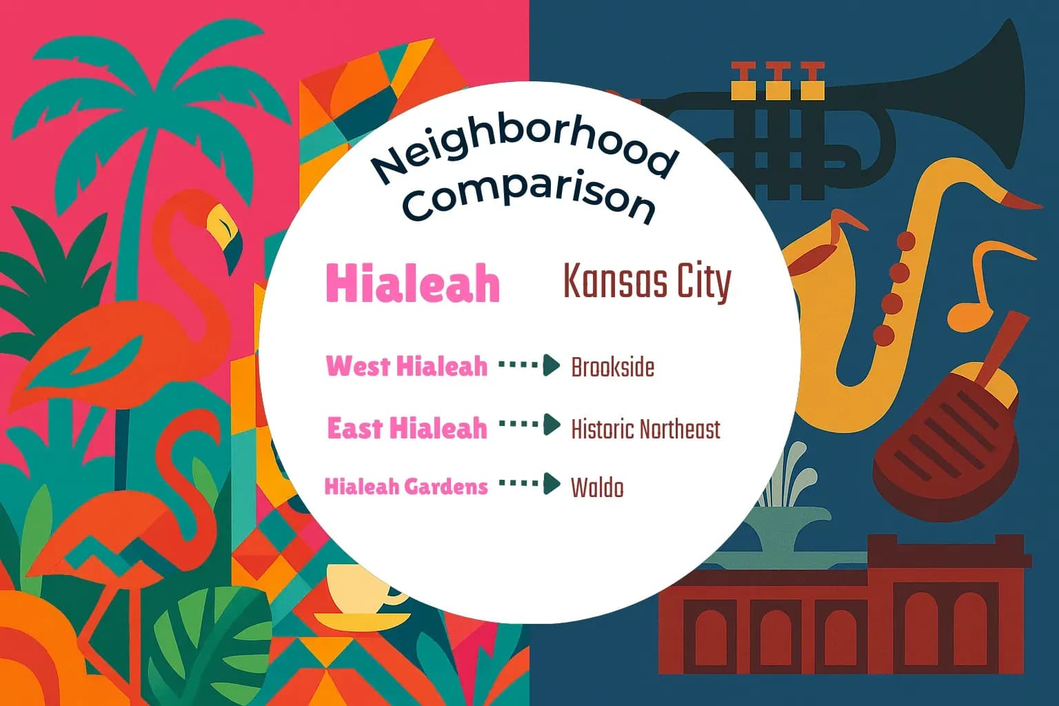 Hialeah vs Kansas City Neighborhood Comparison