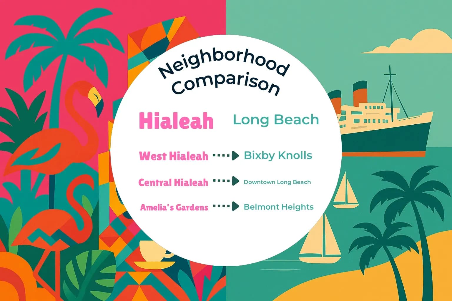 Hialeah vs Long Beach Neighborhood Comparison