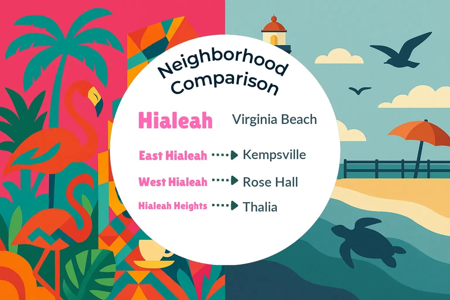 Hialeah vs Virginia Beach Neighborhood Comparison