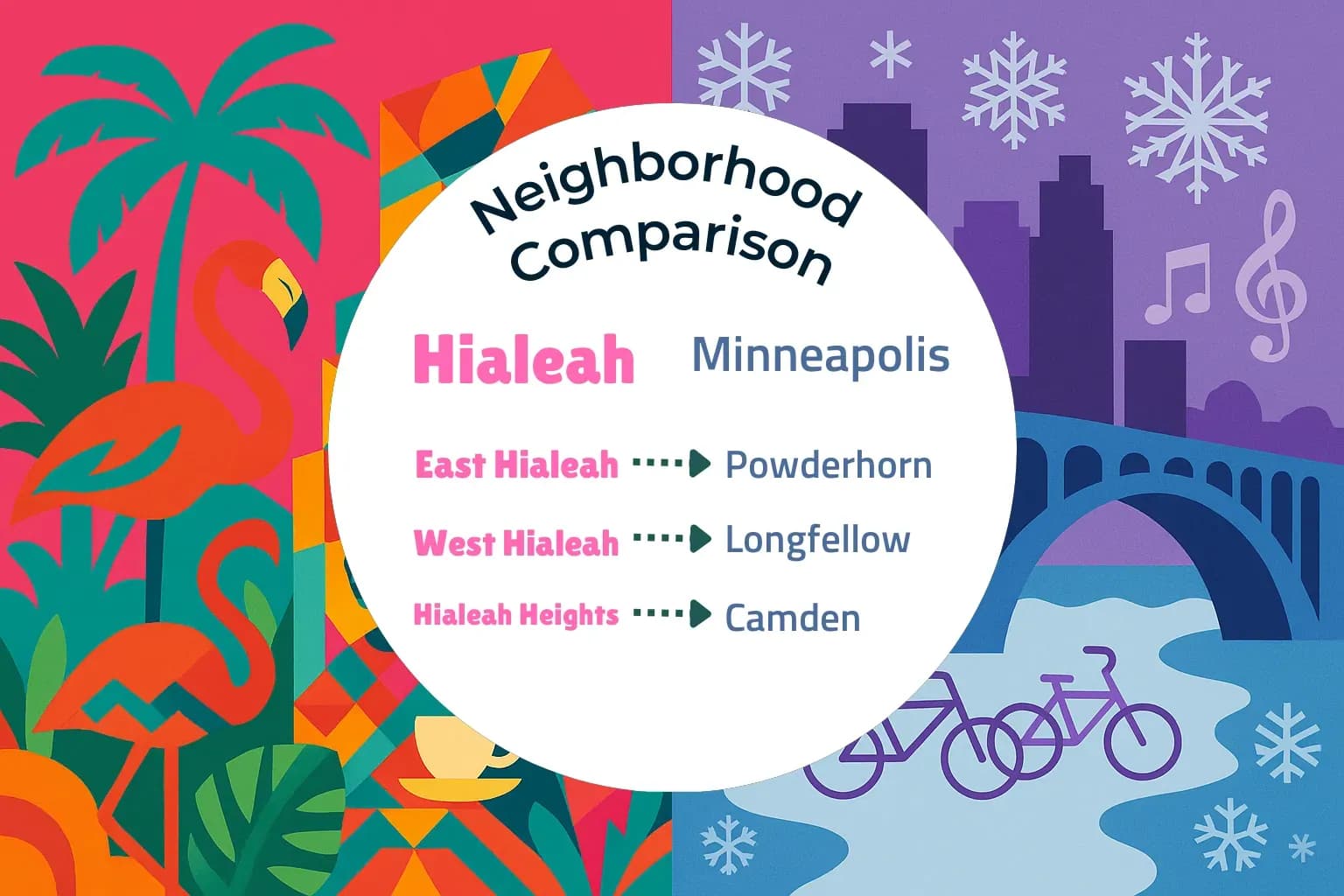 Hialeah vs Minneapolis Neighborhood Comparison