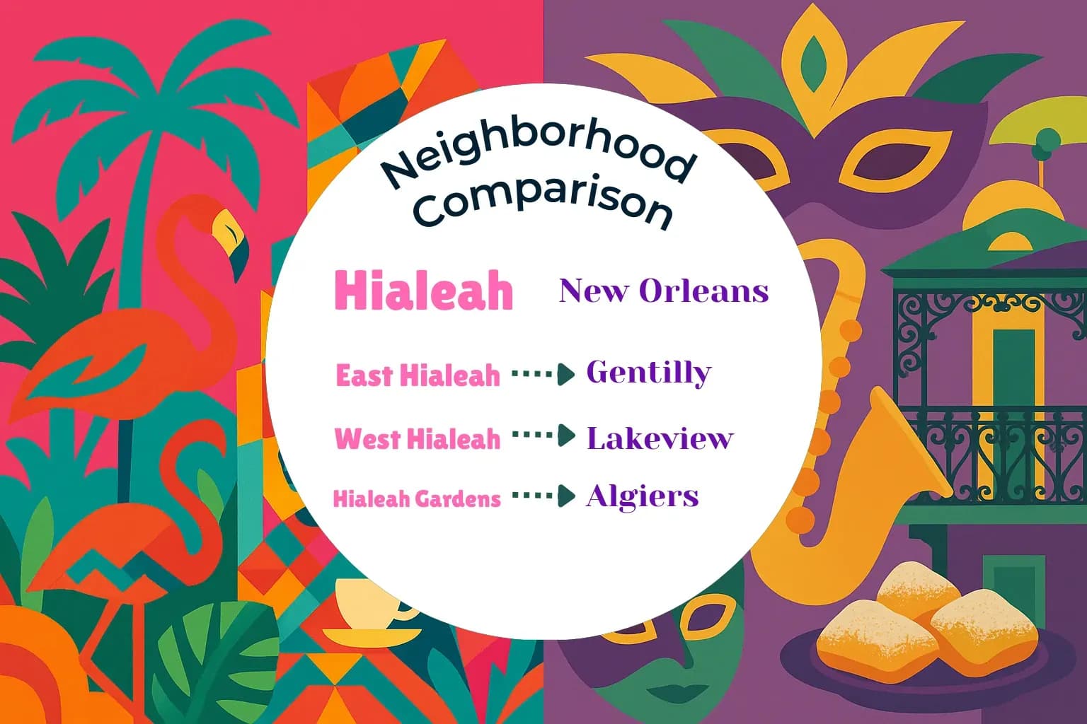 Hialeah vs New Orleans Neighborhood Comparison