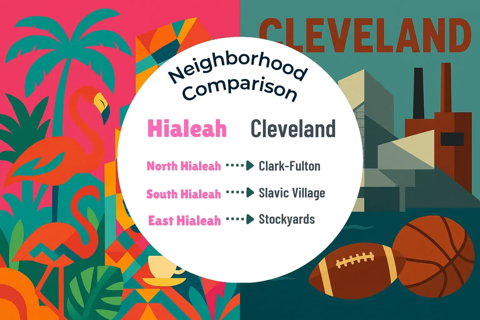 Hialeah vs Cleveland Neighborhood Comparison