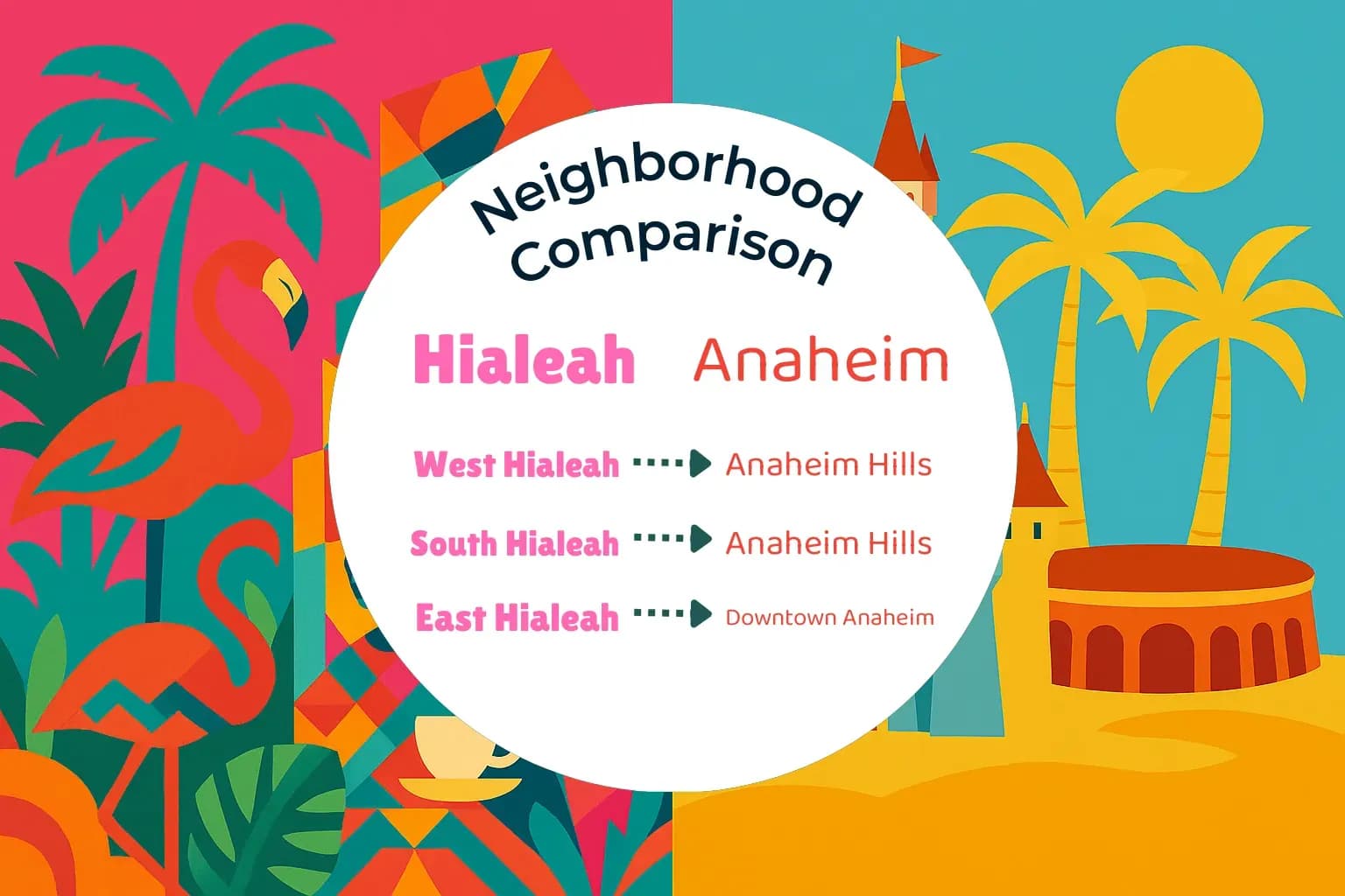 Hialeah vs Anaheim Neighborhood Comparison