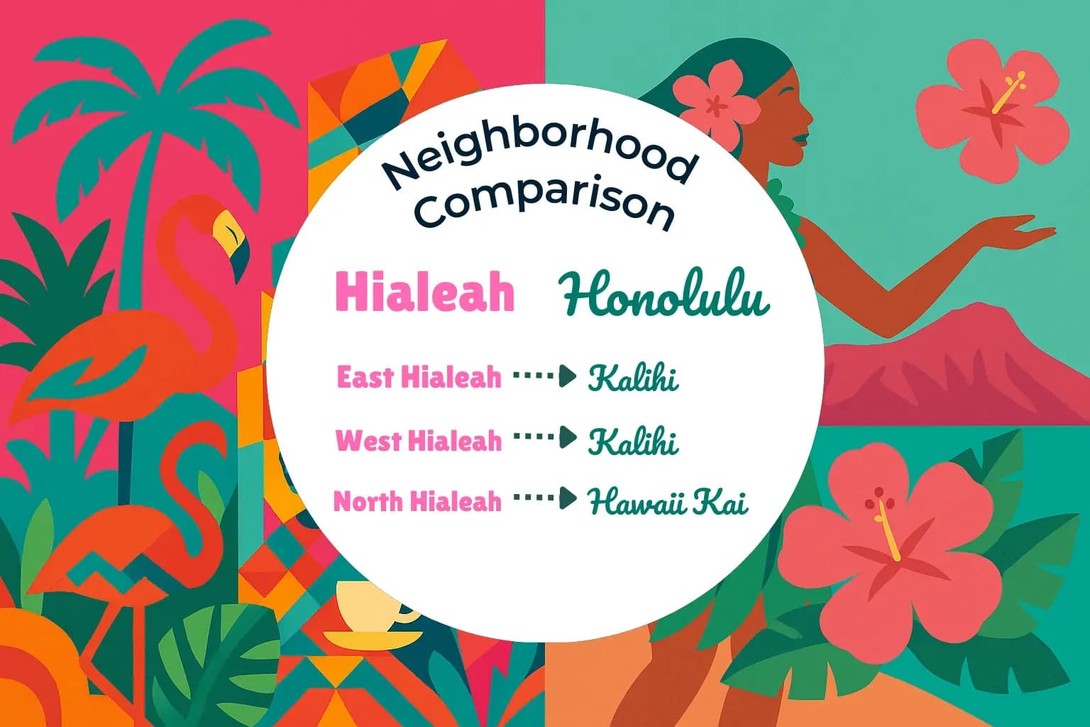 Hialeah vs Honolulu Neighborhood Comparison