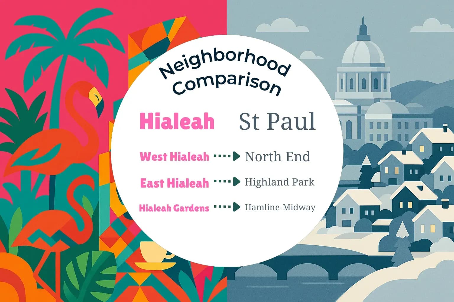 Hialeah vs St. Paul Neighborhood Comparison
