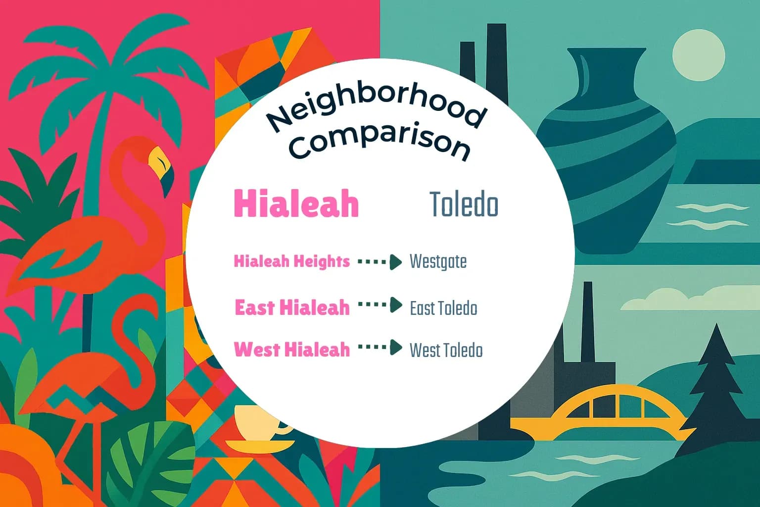 Hialeah vs Toledo Neighborhood Comparison