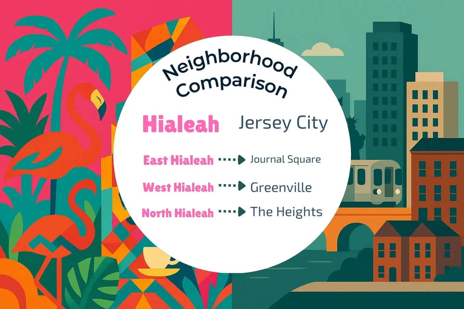 Hialeah vs Jersey City Neighborhood Comparison