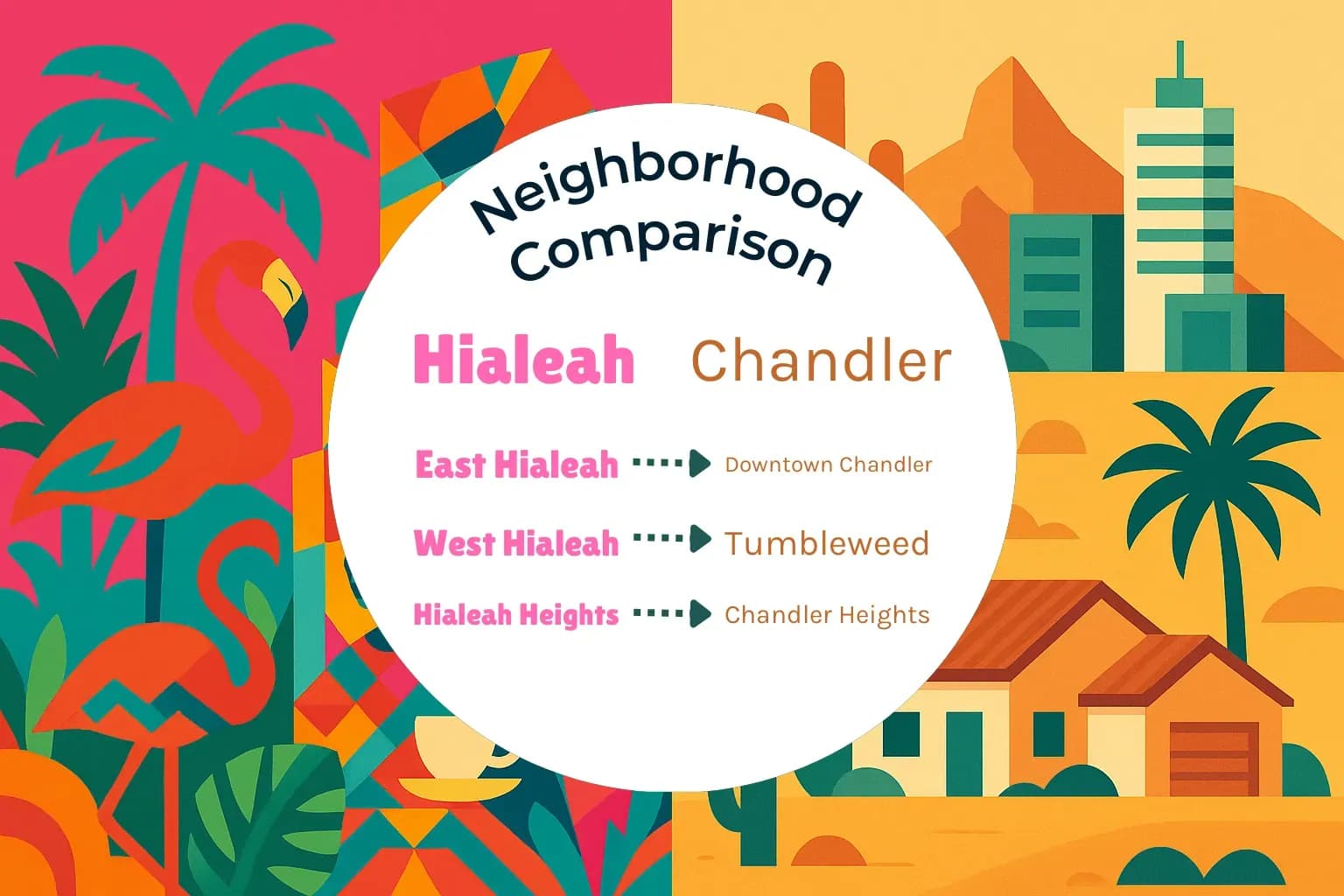 Hialeah vs Chandler Neighborhood Comparison