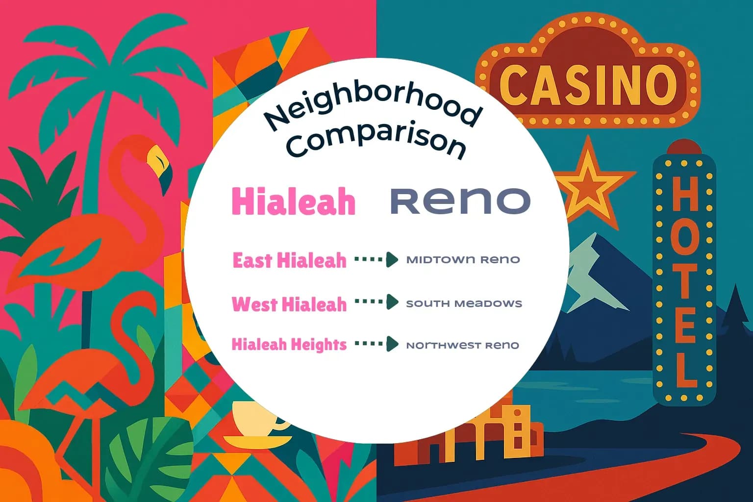 Hialeah vs Reno Neighborhood Comparison