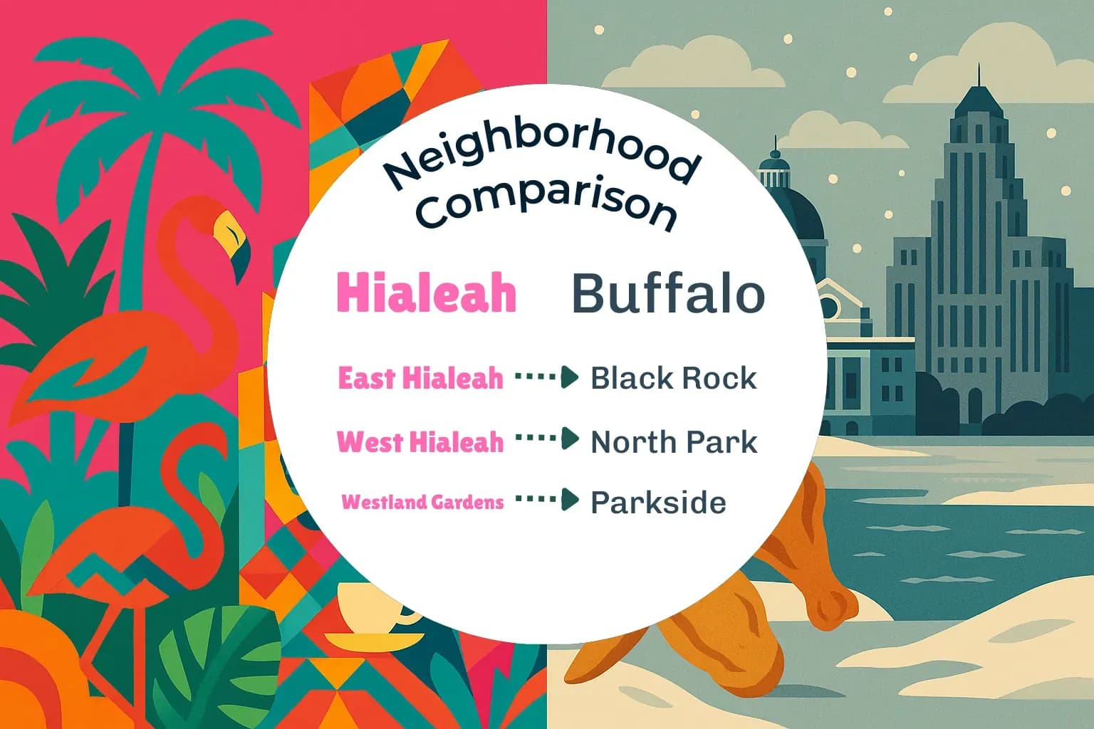 Hialeah vs Buffalo Neighborhood Comparison