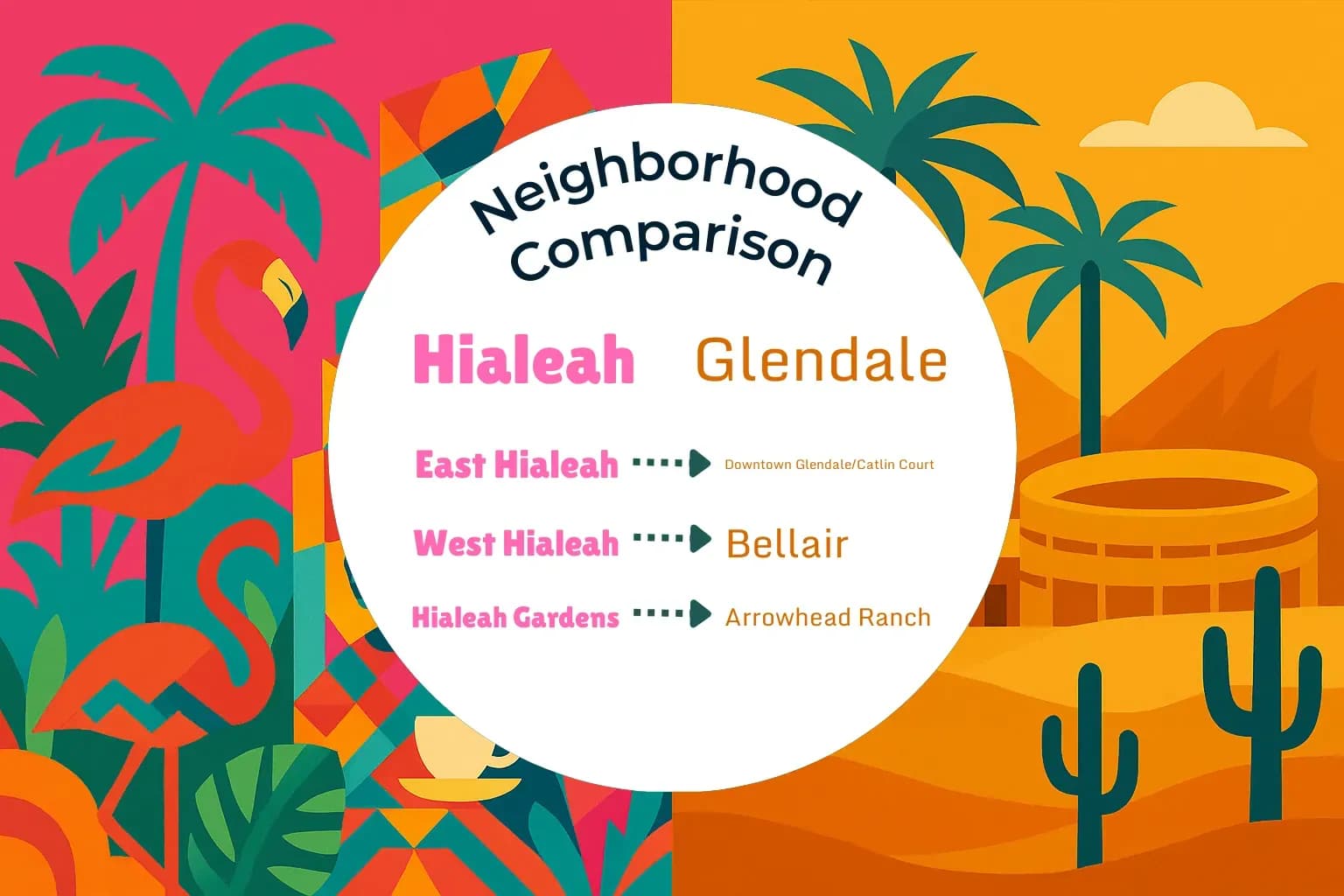 Hialeah vs Glendale Neighborhood Comparison