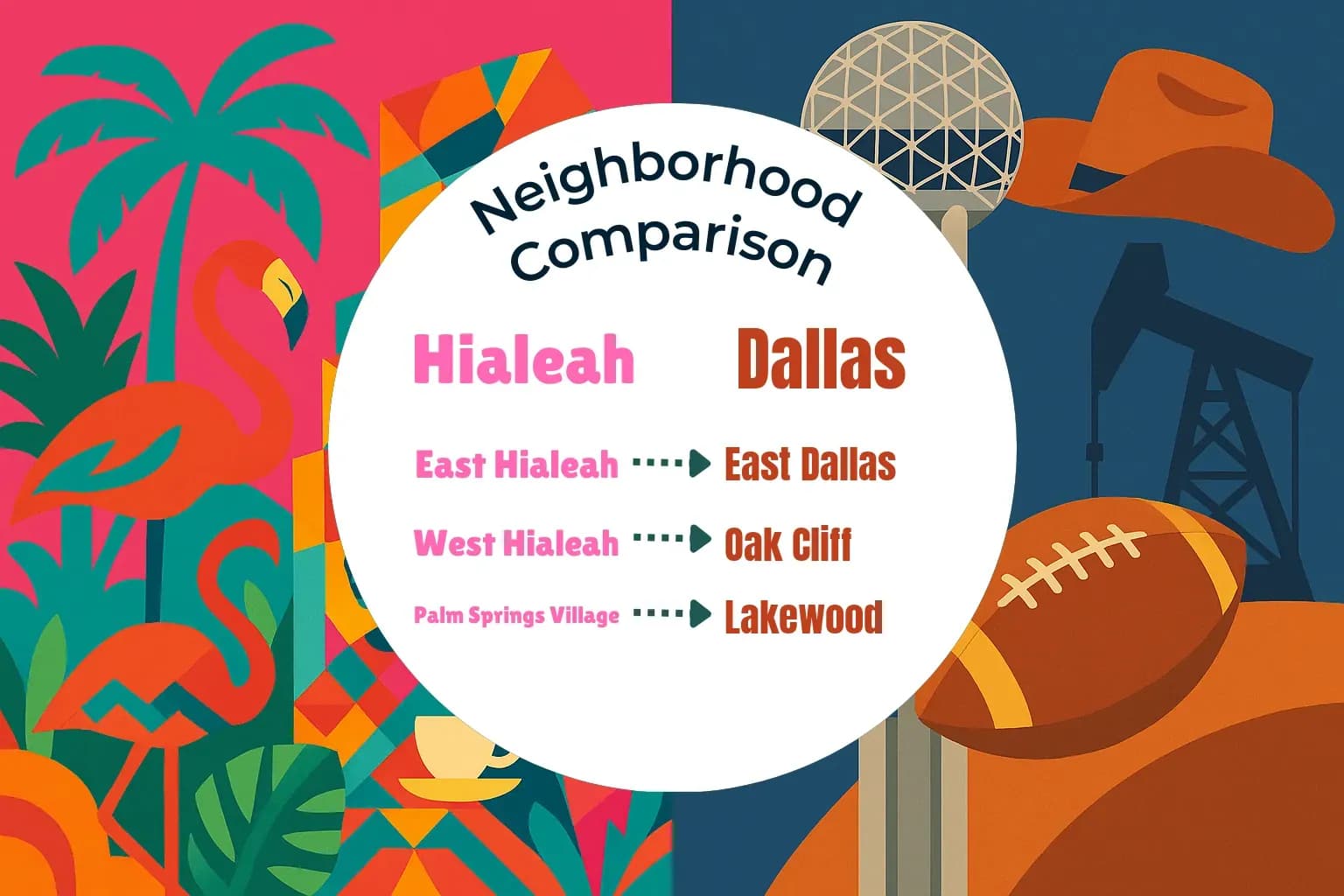 Hialeah vs Dallas Neighborhood Comparison