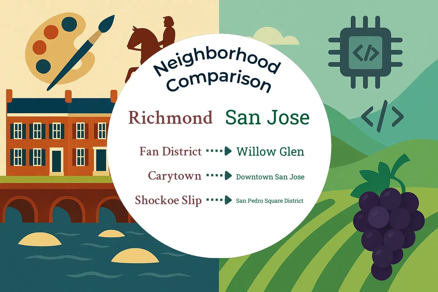 Richmond vs San Jose Neighborhood Comparison