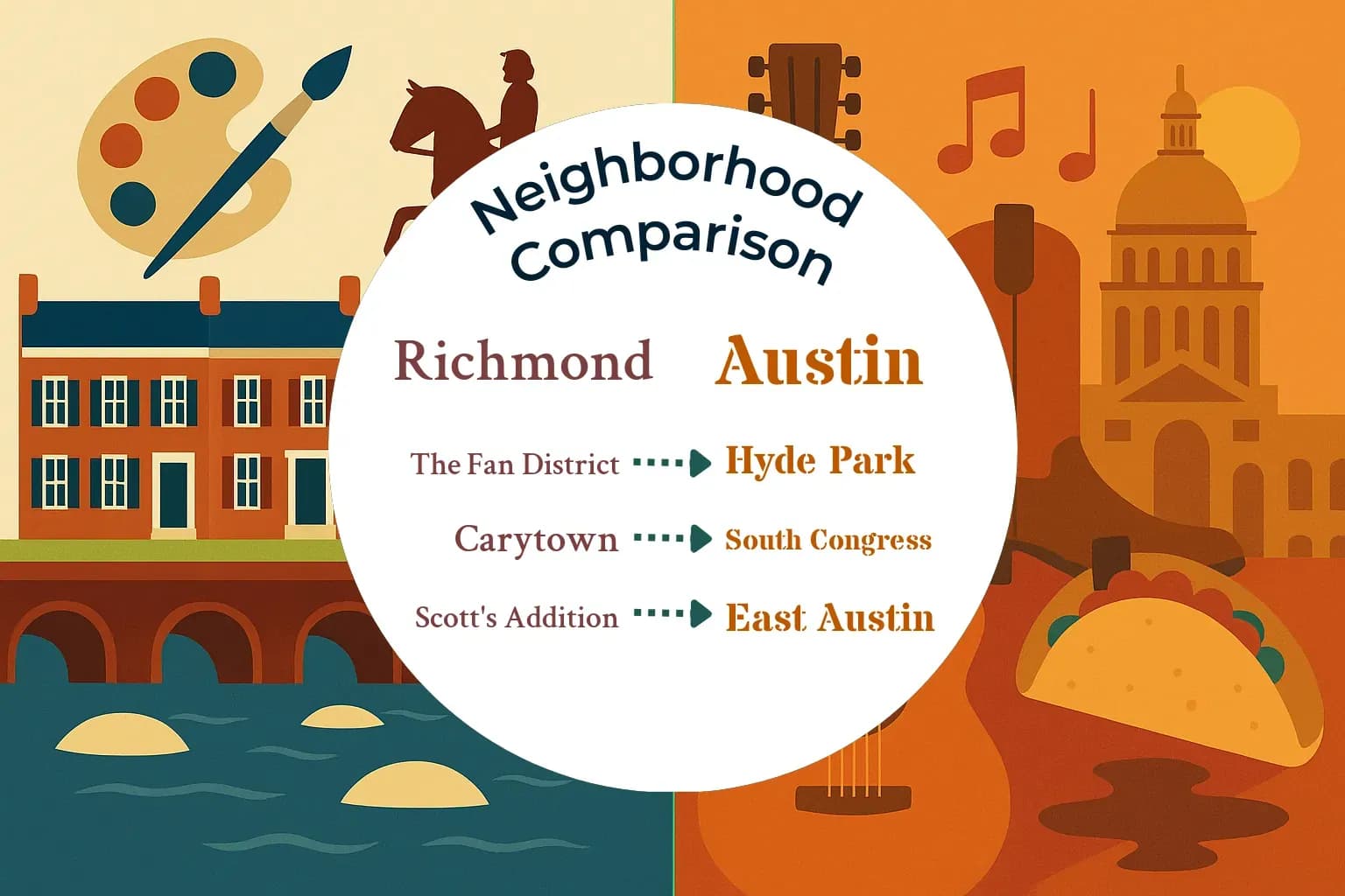 Richmond vs Austin Neighborhood Comparison