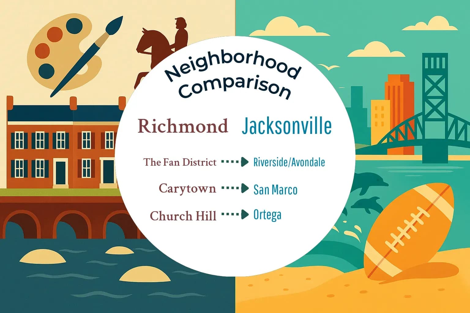 Richmond vs Jacksonville Neighborhood Comparison