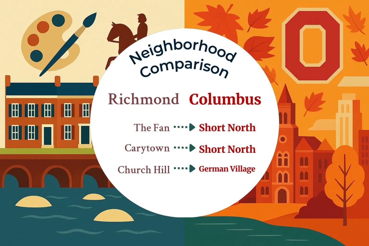 Richmond vs Columbus Neighborhood Comparison