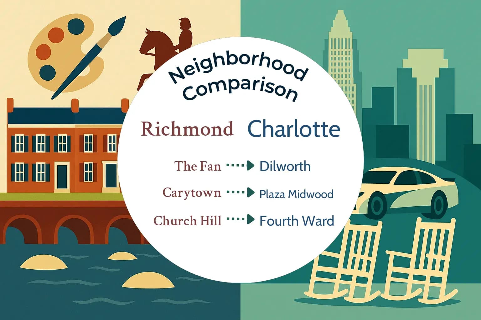 Richmond vs Charlotte Neighborhood Comparison