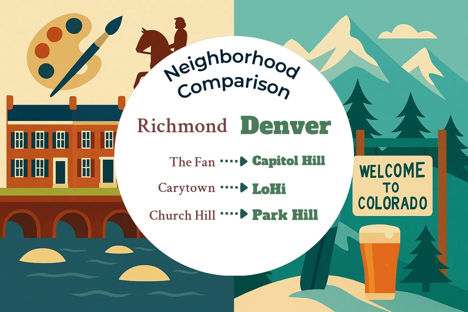 Richmond vs Denver Neighborhood Comparison