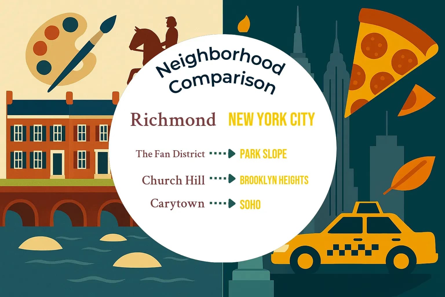 Richmond vs New York City Neighborhood Comparison