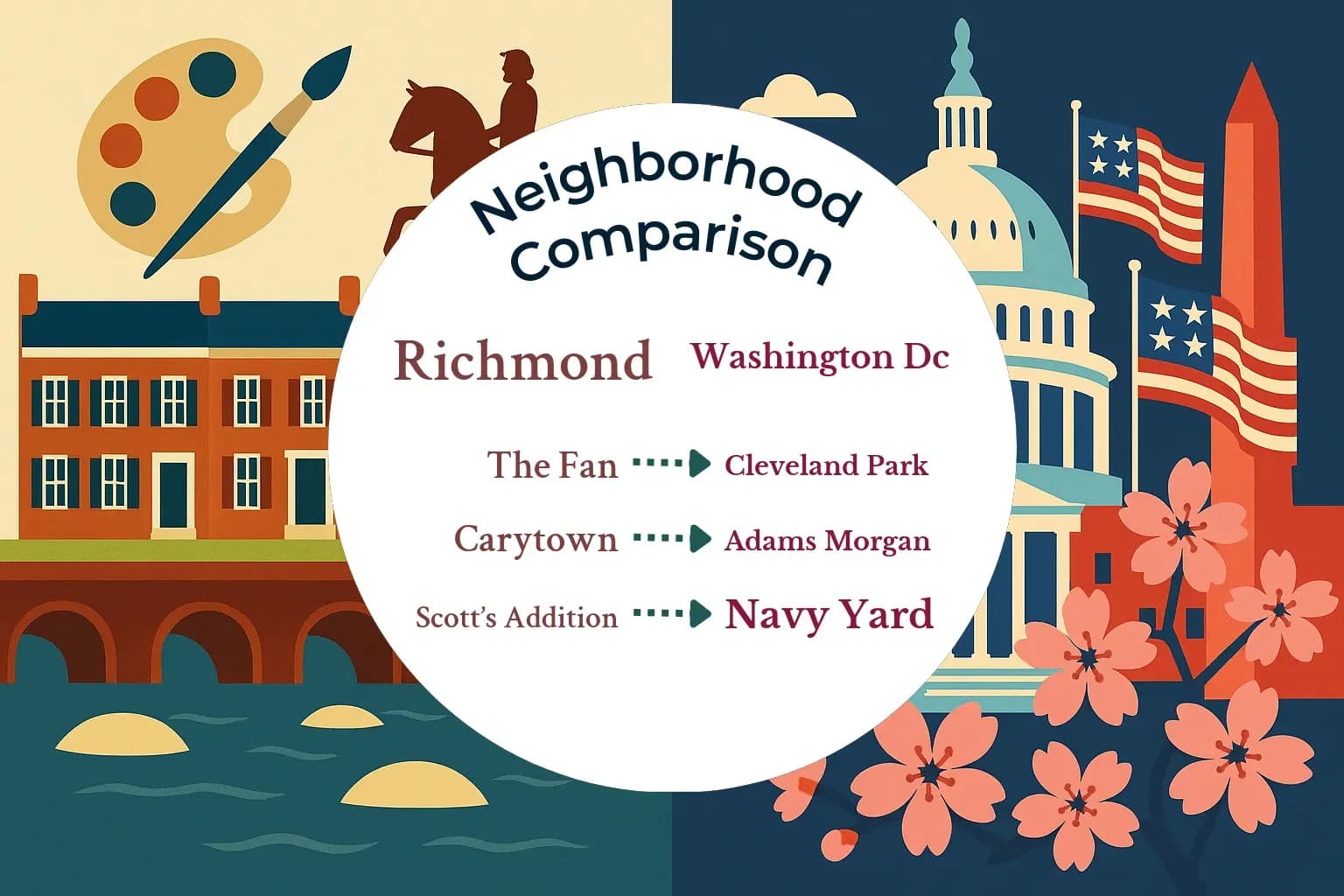Richmond vs Washington DC Neighborhood Comparison