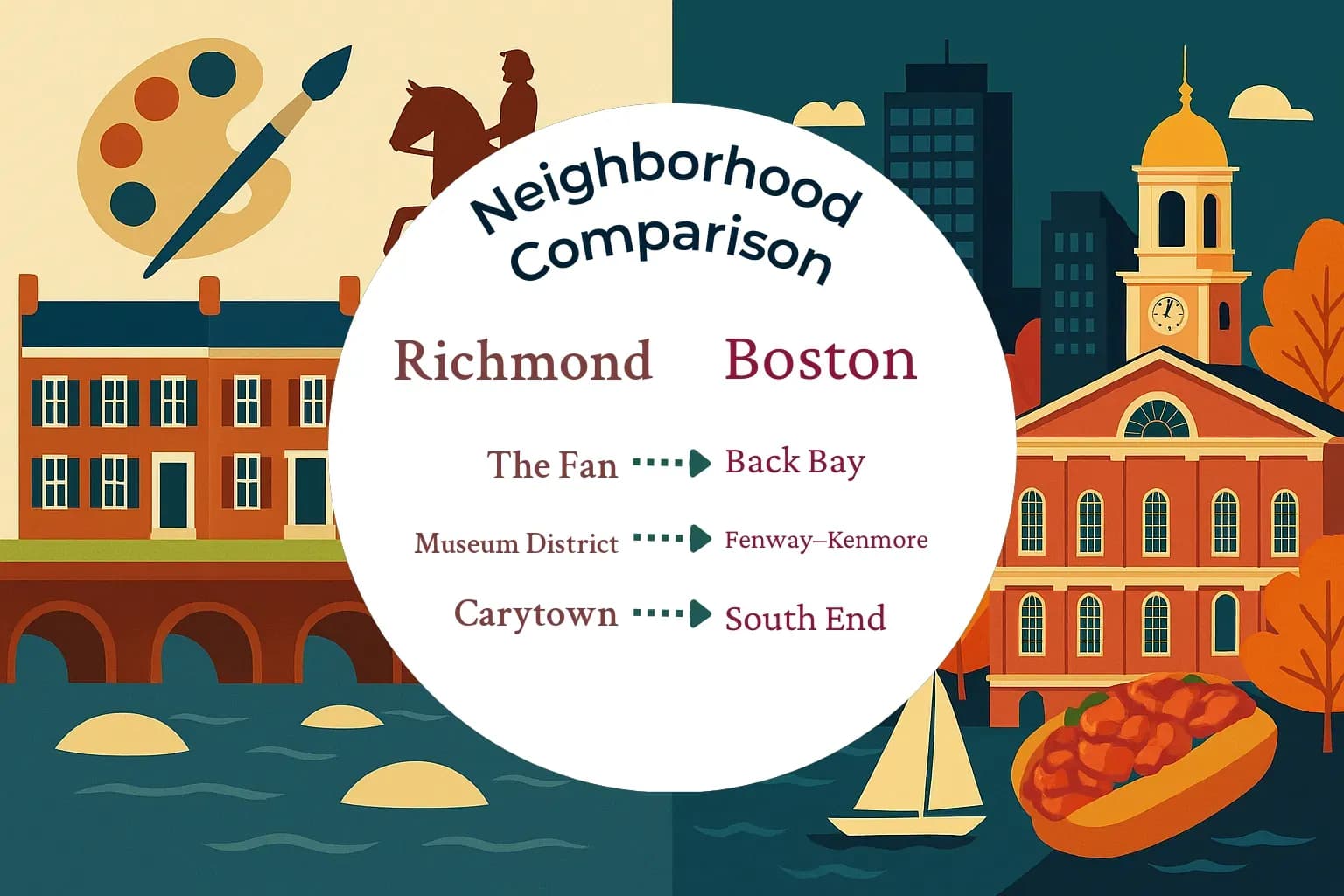 Richmond vs Boston Neighborhood Comparison