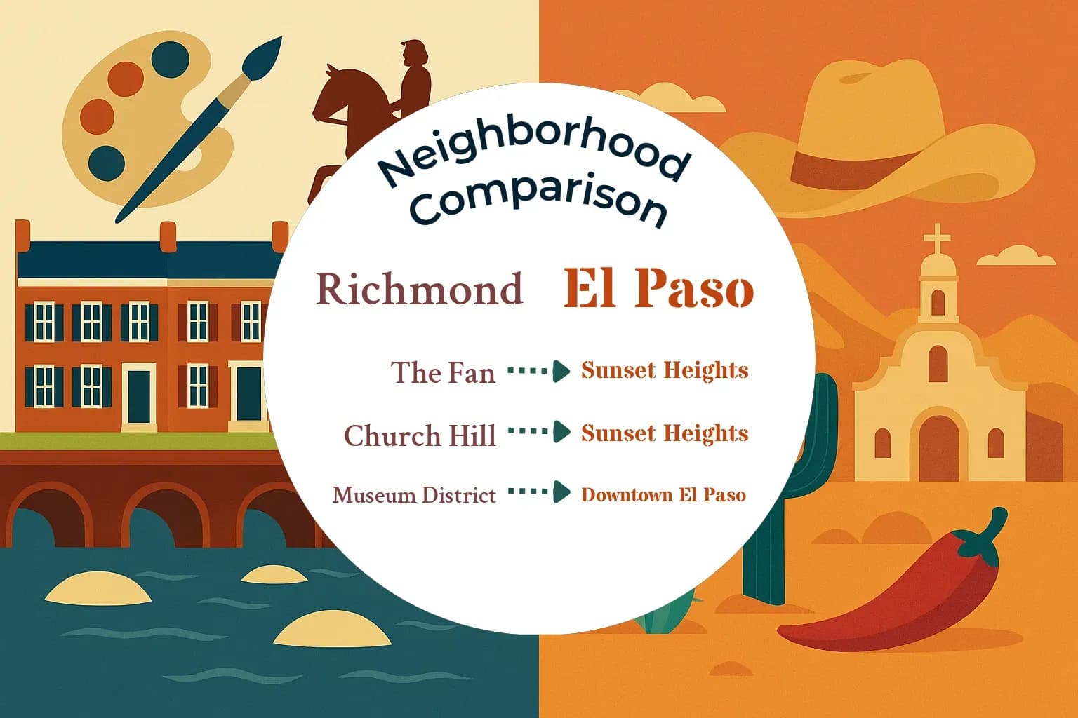 Richmond vs El Paso Neighborhood Comparison