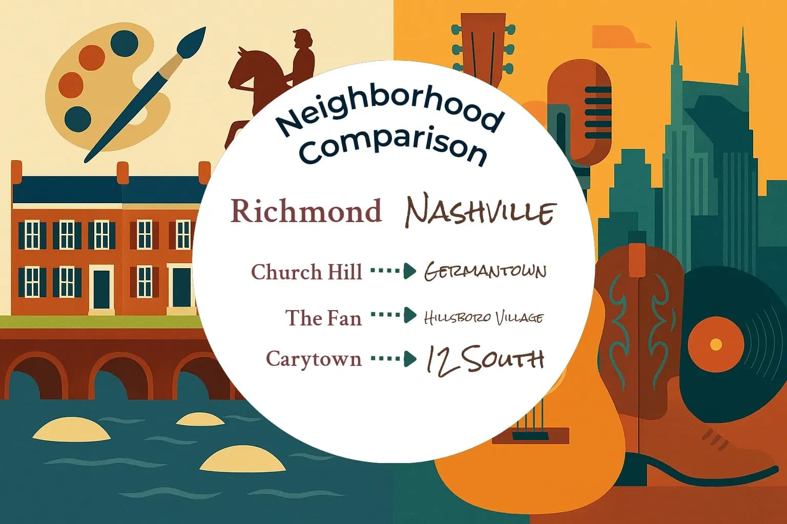 Richmond vs Nashville Neighborhood Comparison