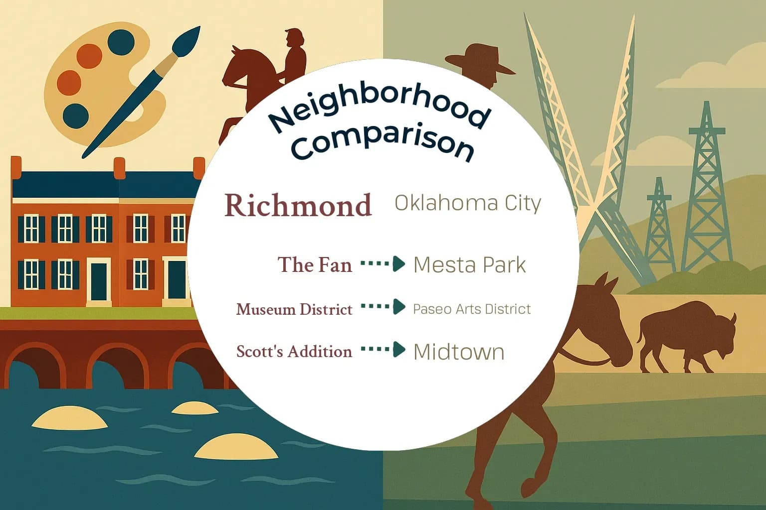 Richmond vs Oklahoma City Neighborhood Comparison