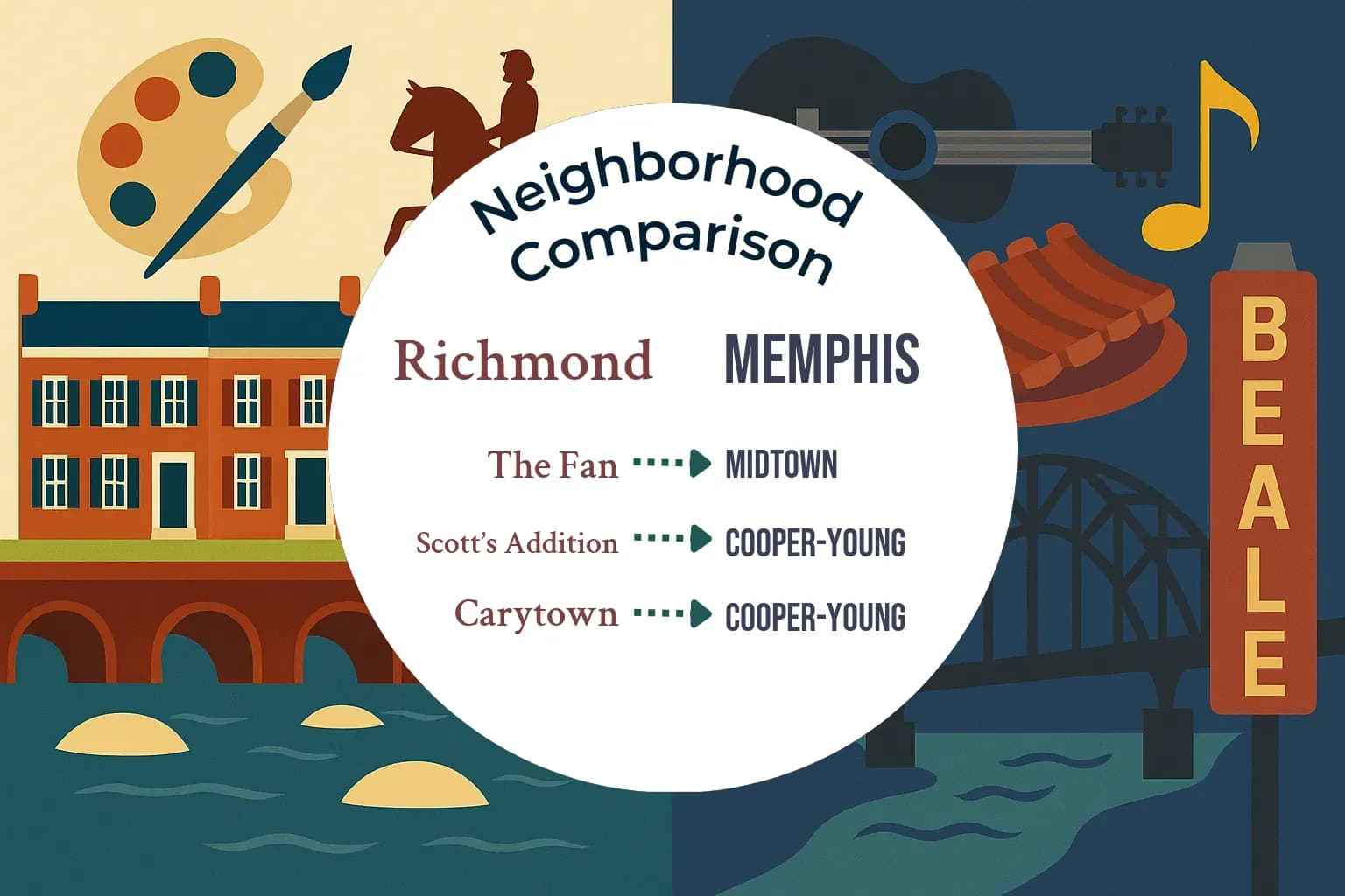 Richmond vs Memphis Neighborhood Comparison