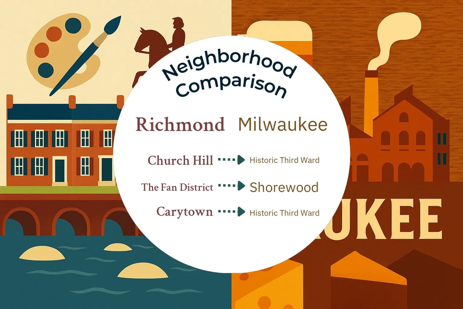 Richmond vs Milwaukee Neighborhood Comparison