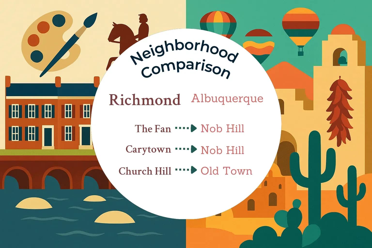 Richmond vs Albuquerque Neighborhood Comparison