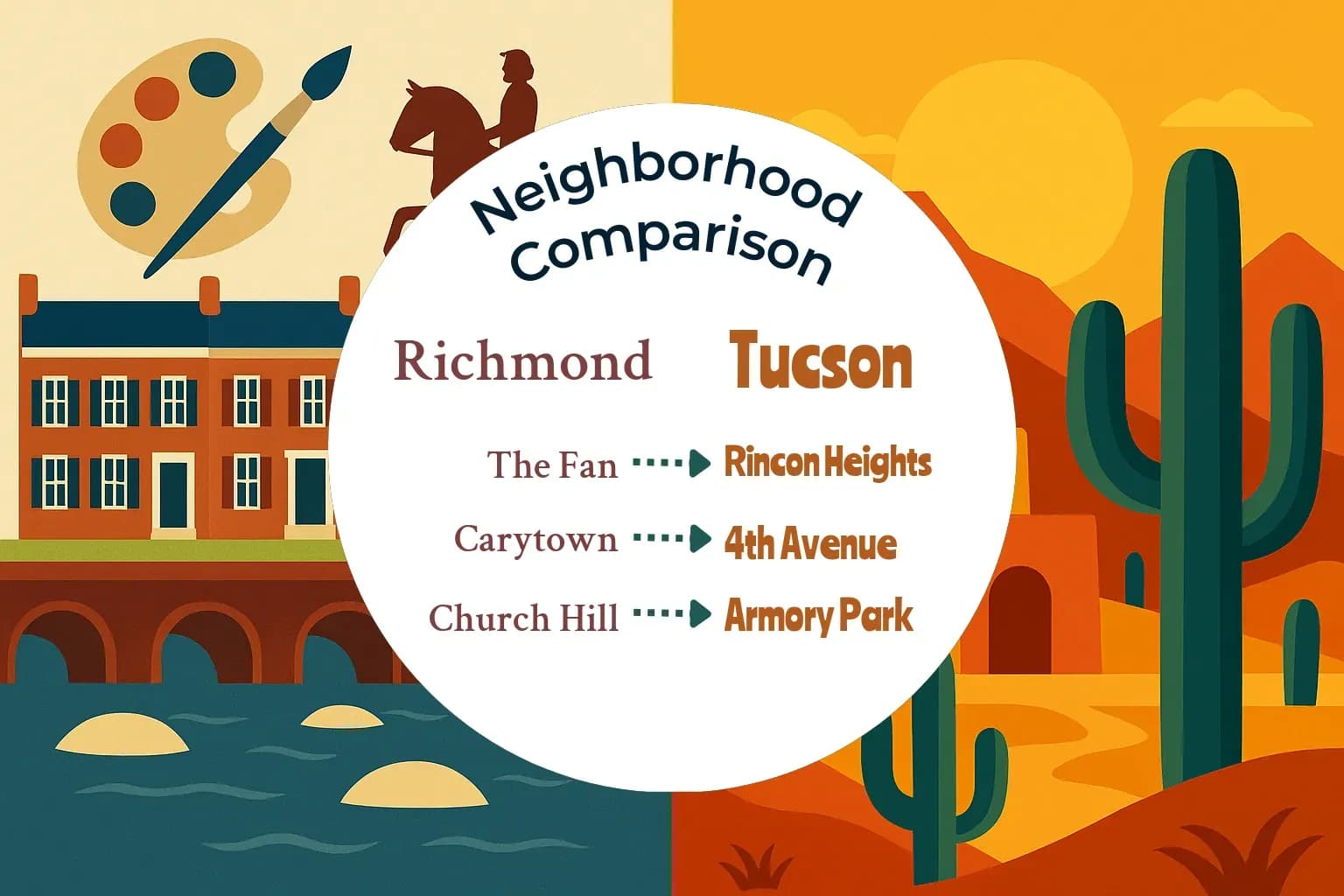 Richmond vs Tucson Neighborhood Comparison